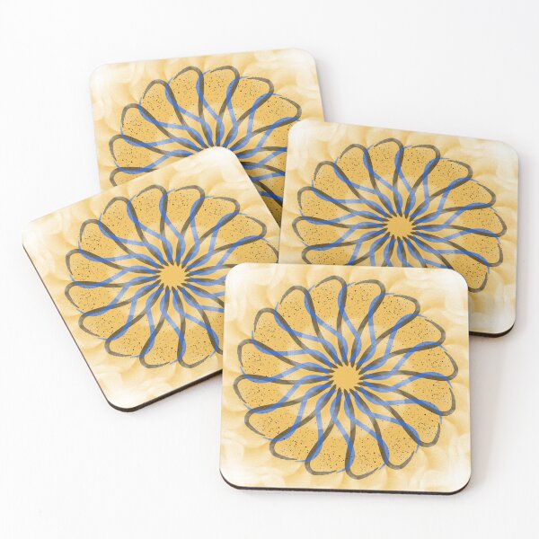Item preview, Radiating lines with yellow centre designed and sold by MsArtyCrafts.