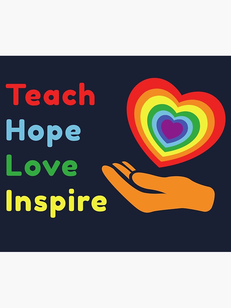 Disover Teach Hope Love Inspire Autism Awareness Premium Matte Vertical Poster