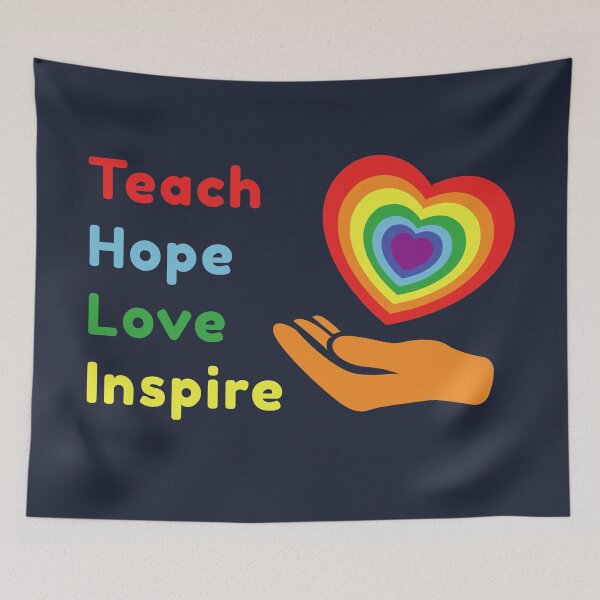 Item preview, Teach Hope Love Inspire Autism Awareness designed and sold by Color-Sparkle.