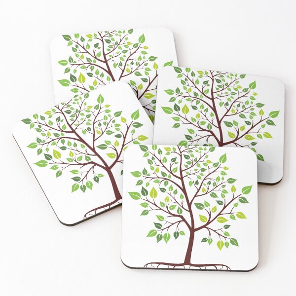 Item preview, green tree designed and sold by RIDVAN | Visual Art & Design.