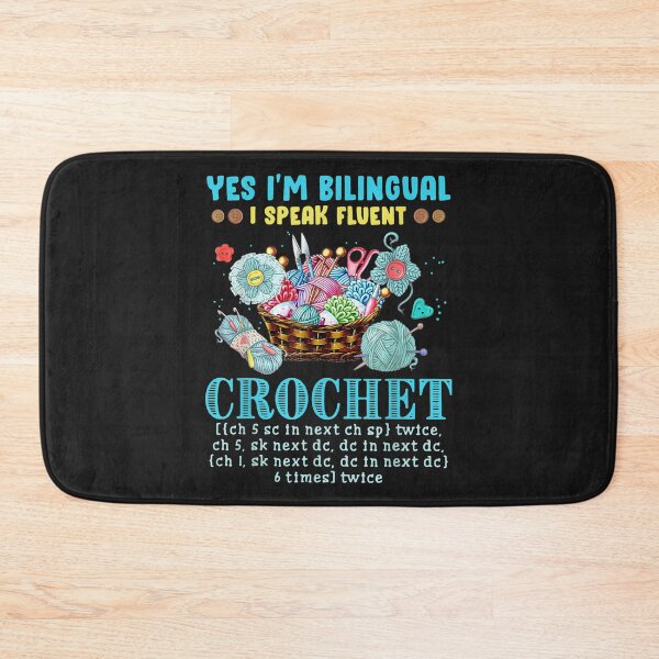 Item preview, Yes Im Bilingual I Speak Fluent Crochet Crocheting Lovers designed and sold by sara4ly.