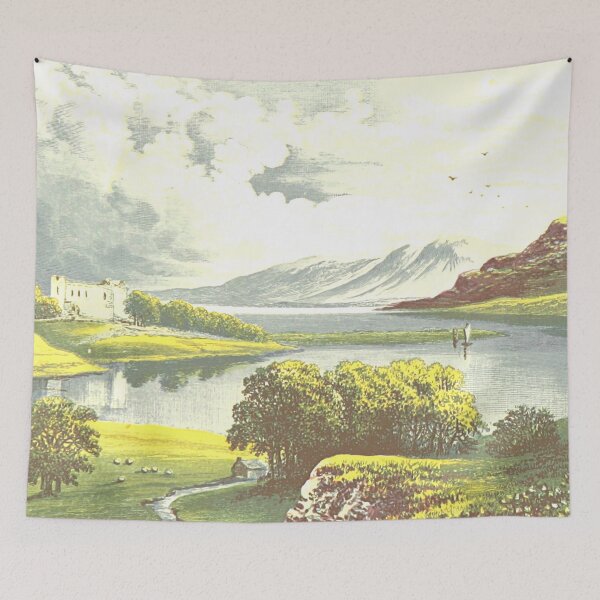 Item preview, Vintage Illustration of Loch Etvie, Scotland designed and sold by yourscotland.