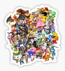 Super Smash Bros characters Sticker