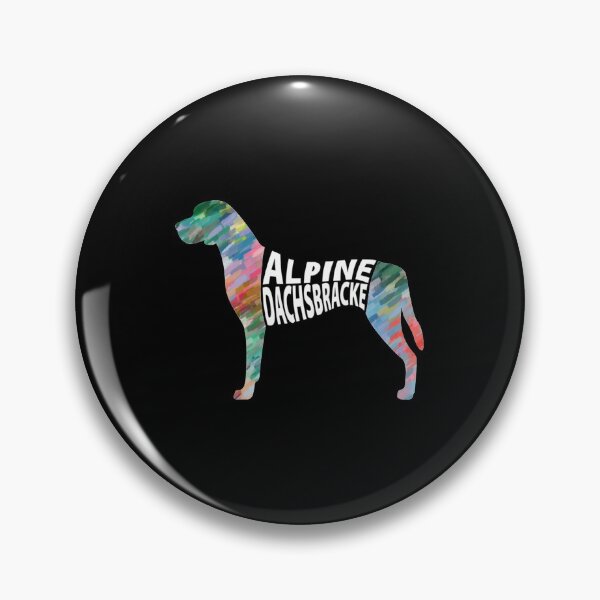 Item preview, Alpine Dachsbracke Breed Name Multi-Color Silhouette | Perfect Gift designed and sold by ricenalena.