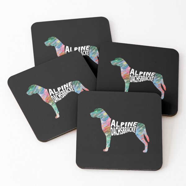 Item preview, Alpine Dachsbracke Breed Name Multi-Color Silhouette | Perfect Gift designed and sold by ricenalena.