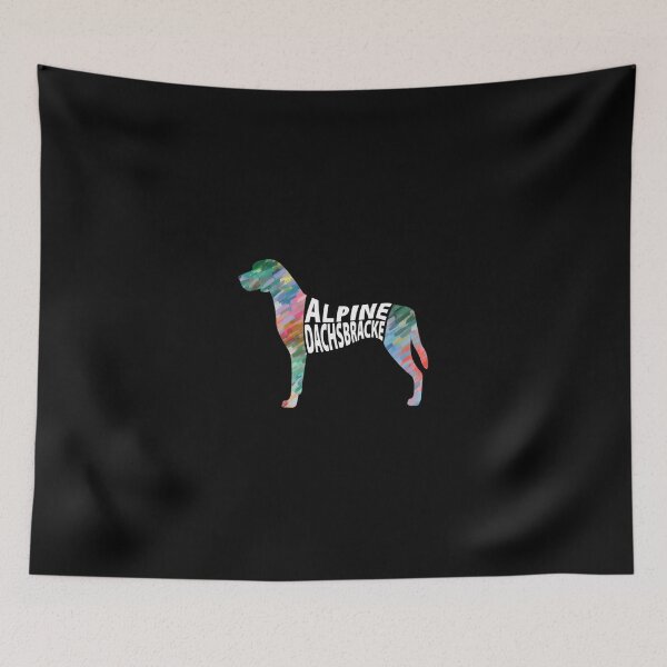 Item preview, Alpine Dachsbracke Breed Name Multi-Color Silhouette | Perfect Gift designed and sold by ricenalena.