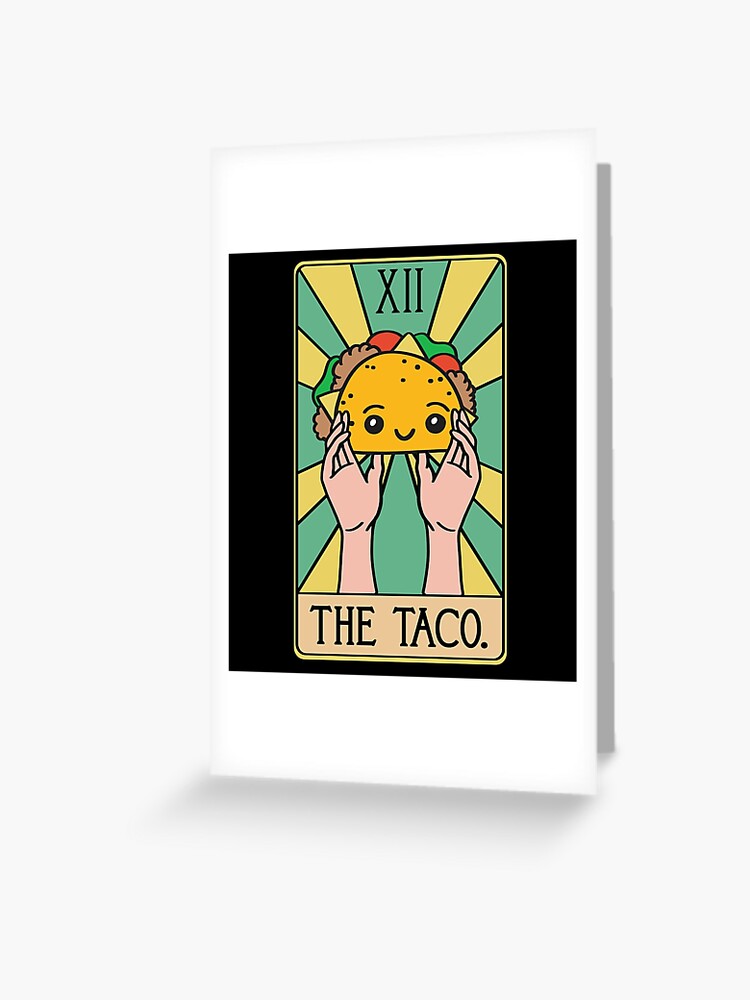 The Taco Tarot Card Sticker - Spiral Circle