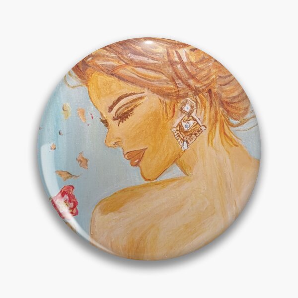 Item preview, Woman in a breeze of flowers. Acrylic on canvas designed and sold by Galeria-S.