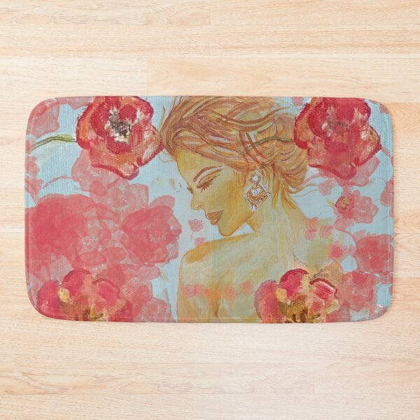 Item preview, Woman in a breeze of flowers. Acrylic on canvas designed and sold by Galeria-S.
