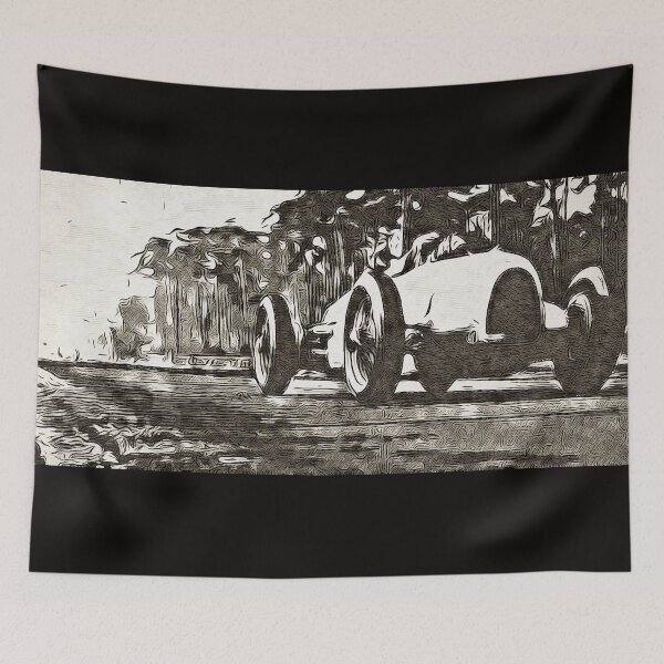 Item preview, Auto Union Type A 1934 Poster - Silver Arrow Classic Grand Prix Art designed and sold by Road To Track.