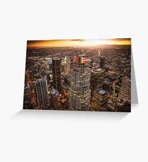 downtown la Greeting Card