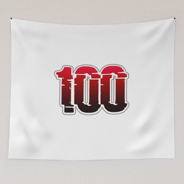 Item preview, Creepy Red Number 100 designed and sold by creepy-red.