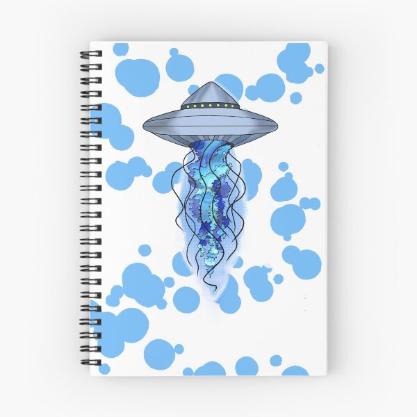 Item preview, UFO Jellyfish Blue Spots designed and sold by Ciara Shortall.