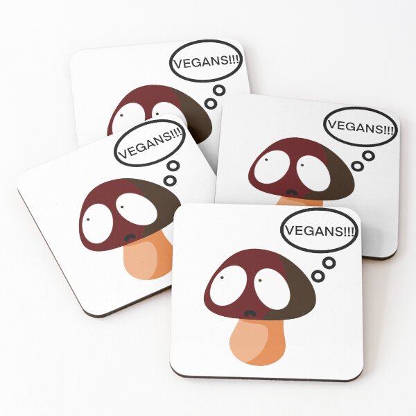 Item preview, mushrooms and vegans designed and sold by CatalinaBere.
