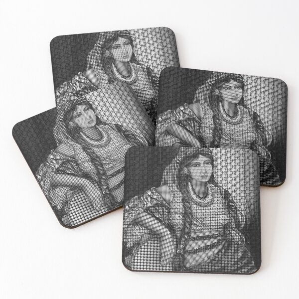 Item preview, Arab Bedouin Woman in Black and White designed and sold by FanArtAddict.