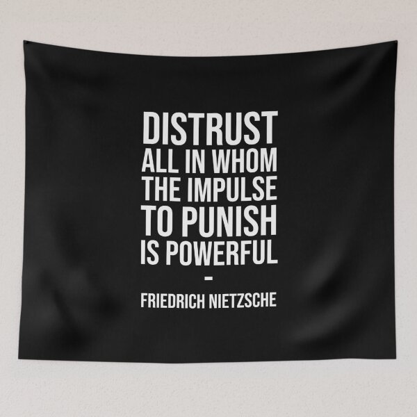 Item preview, Distrust - Nietzsche Quote designed and sold by Philippe Derungs.