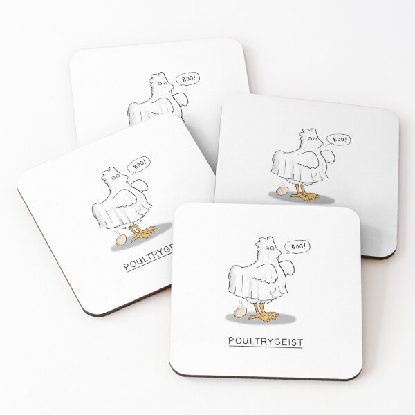 Item preview, Poultrygeist - Chicken Ghost Pun designed and sold by carlbatterbee.