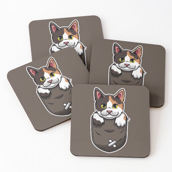 Item preview, Cute Pet Cat Cartoon that Comes Out Pocket Pouch designed and sold by Peekonet.