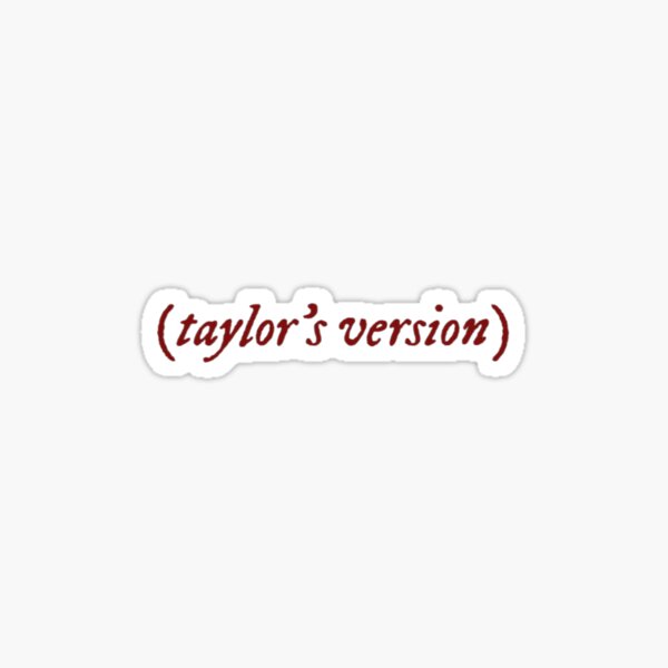 Taylor's version design Sticker