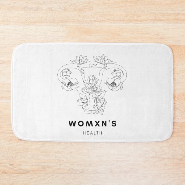 Item preview, WOMXN'S HEALTH - Women's Reproductive Menstrual Health - Ovaries, Fallopian Tubes, One Line Art Floral Uterus designed and sold by endoemmm.