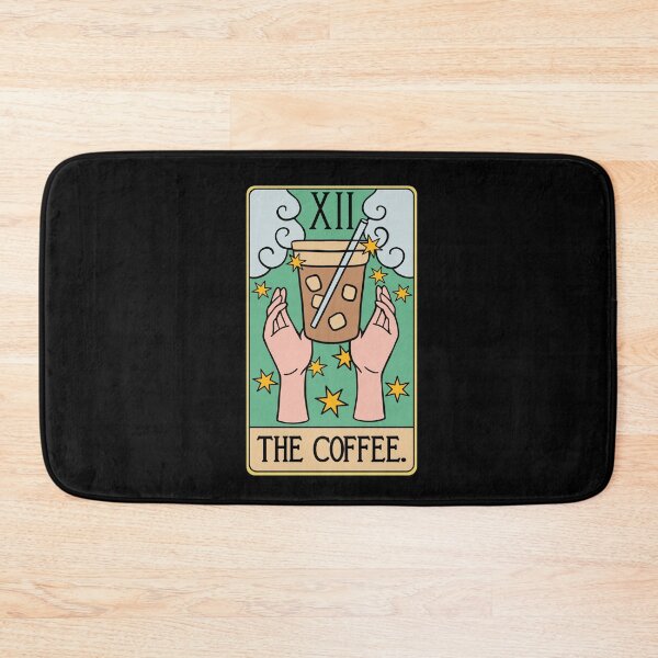 Item preview, Funny Coffee Tarot Card - Caffeine Drink Cappucino Iced Beverage Lover designed and sold by isstgeschichte.