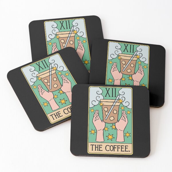 Item preview, Funny Coffee Tarot Card - Caffeine Drink Cappucino Iced Beverage Lover designed and sold by isstgeschichte.