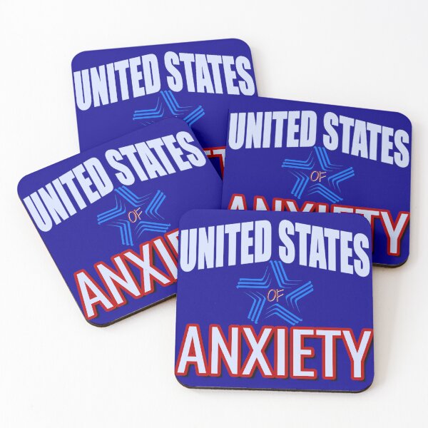 Item preview, United States of Anxiety t-shirt designed and sold by hanlynstyle.