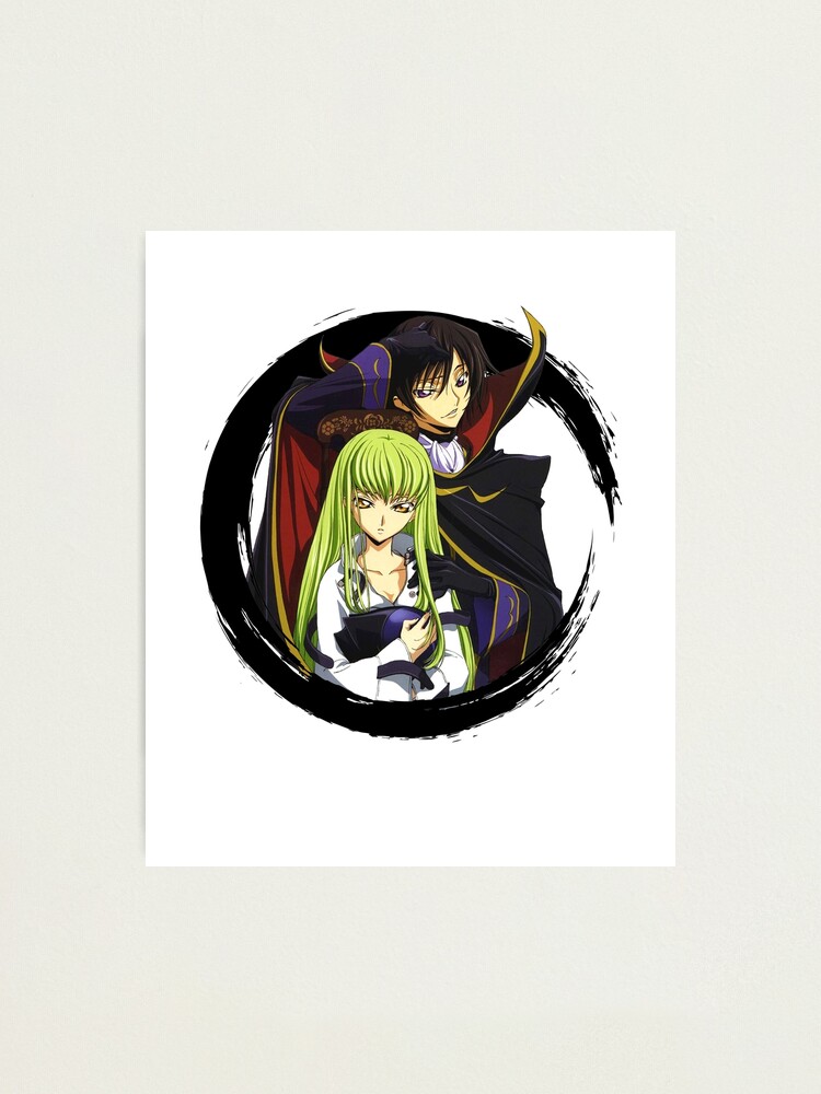 Code Geass Lelouch Of The Rebellion Cc And Lelouch Photographic Print For Sale By Anime Dude Redbubble