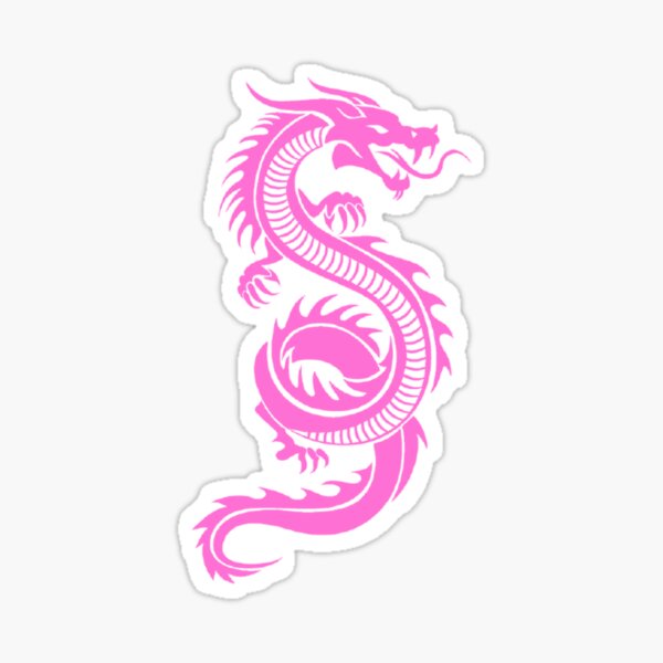 PINK DRAGON! Sticker