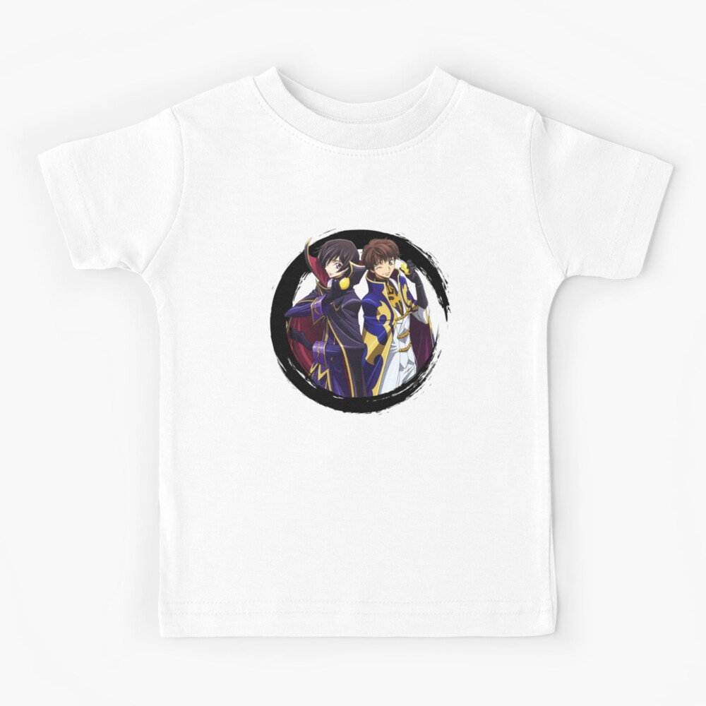 Code Geass Lelouch Of The Rebellion Suzaku And Lelouch Kids T Shirt For Sale By Anime Dude Redbubble