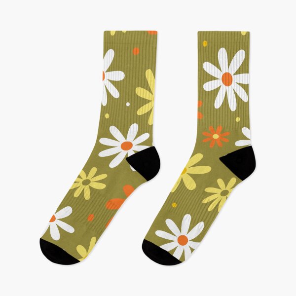 Item preview, 1970s Flowers 70s Daisies 2 designed and sold by art-by-gui.