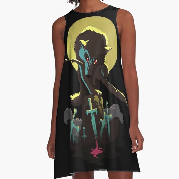 Sif the Great Grey Wolf A-Line Dress