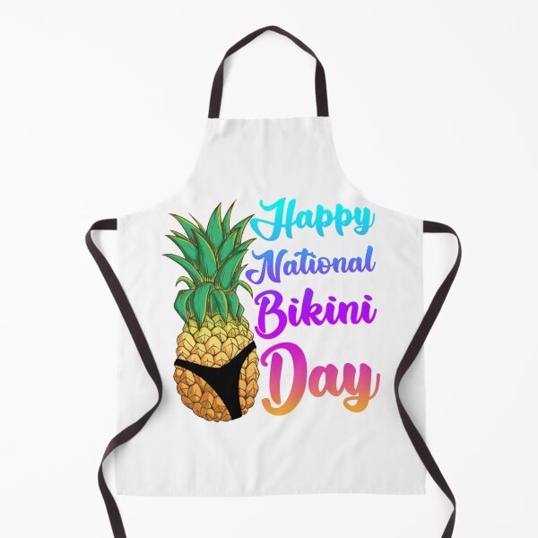 Aperçu de l'œuvre T-shirt AnanasJoyeuse Journée Nationale du Bikini créée et vendue par Bikiniday.