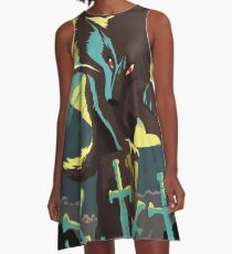 Sif the Great Grey Wolf A-Line Dress