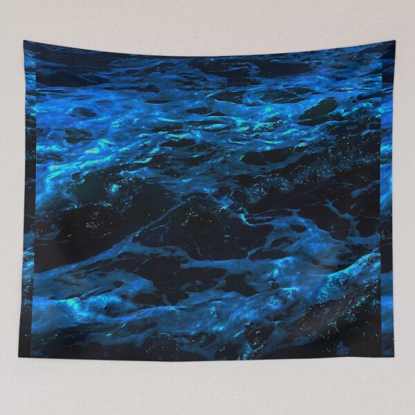 Item preview, Dark Summer Sea - Night Water Glow designed and sold by WildBerryArt.