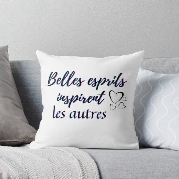 Item preview, Beautiful mind inspire others - popular french quotes theme gifts (black) designed and sold by RebelliousRosee.