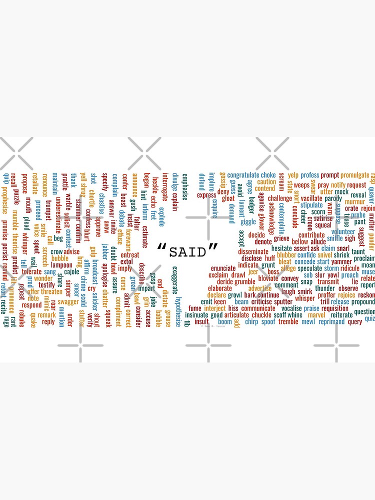 300+ synonyms for "said" by autoerraticism