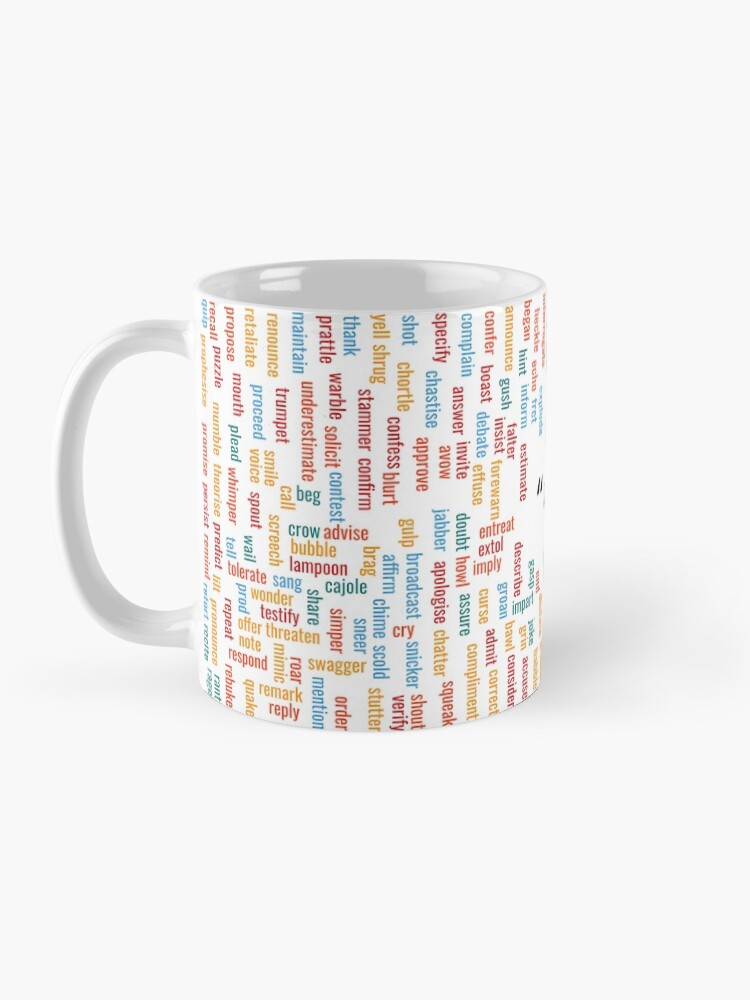 Alternate view of 300+ synonyms for "said" Mug