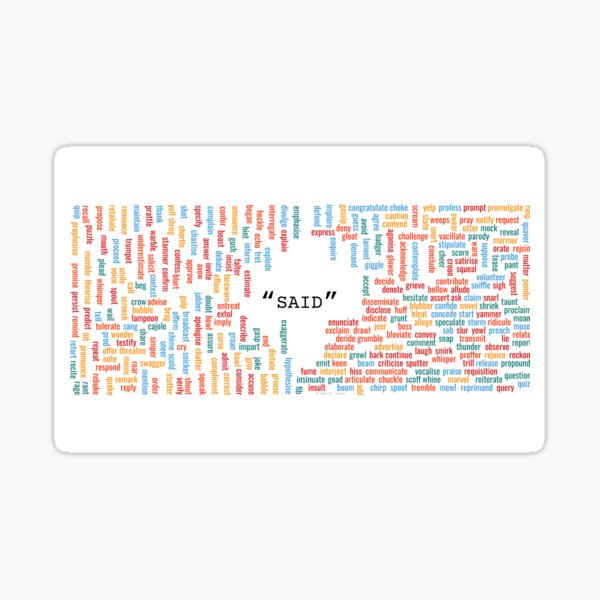 300+ synonyms for "said" Sticker