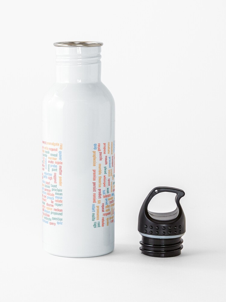 Alternate view of 300+ synonyms for "said" Water Bottle