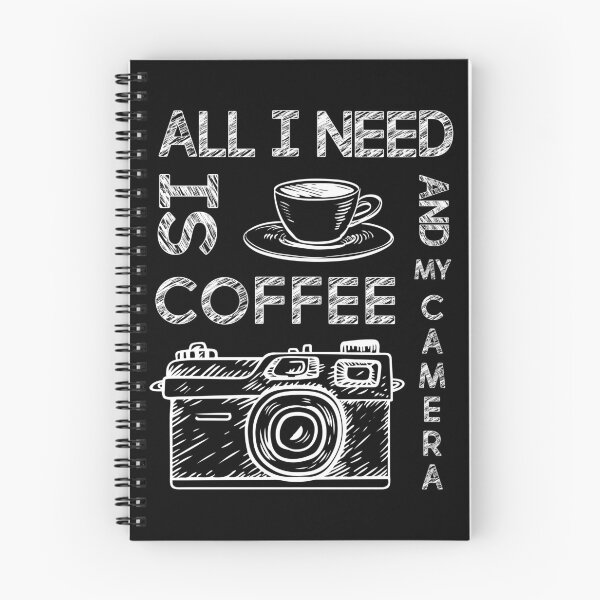 Item preview, All I Need Is Coffee And My Camera Sketch designed and sold by Bovtique.