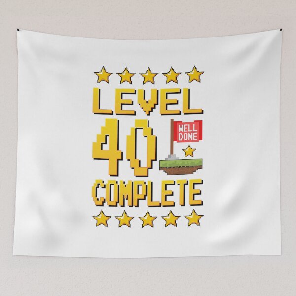 Item preview, 40th birthday 1981 Level 40 years decoration gift designed and sold by lotushaza.