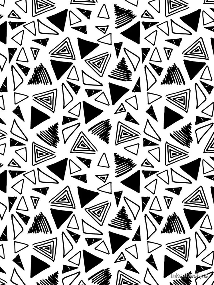 Thumbnail 4 of 4, iPhone Case, Doodle Triangles designed and sold by InkedDesigns.