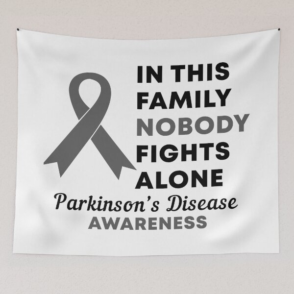 Item preview, In This Family Nobody Fights Alone Parkinson's Disease Awareness designed and sold by Color-Sparkle.