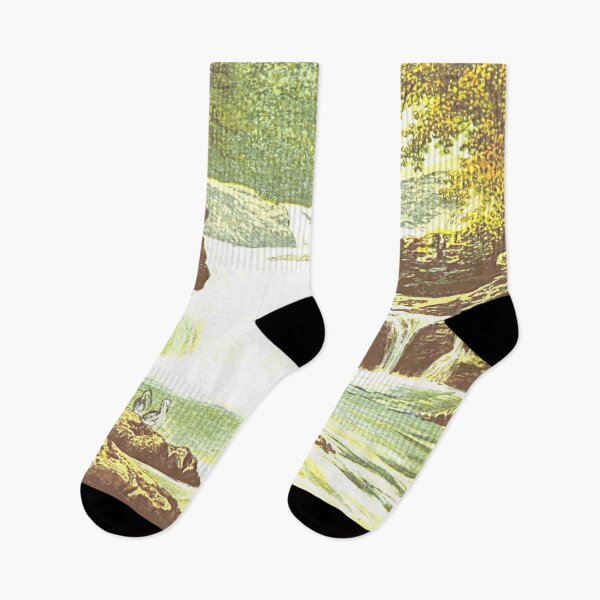Item preview, Vintage Illustration of Stonebyres Falls, Falls of Clyde, Scotland designed and sold by yourscotland.