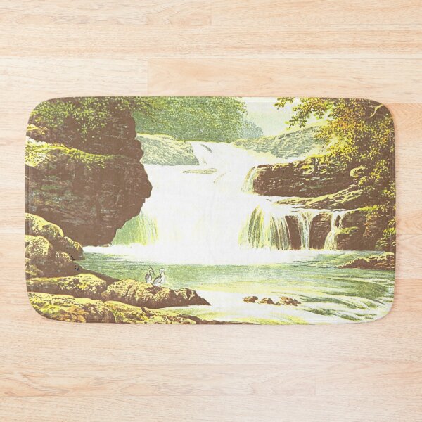 Item preview, Vintage Illustration of Stonebyres Falls, Falls of Clyde, Scotland designed and sold by yourscotland.