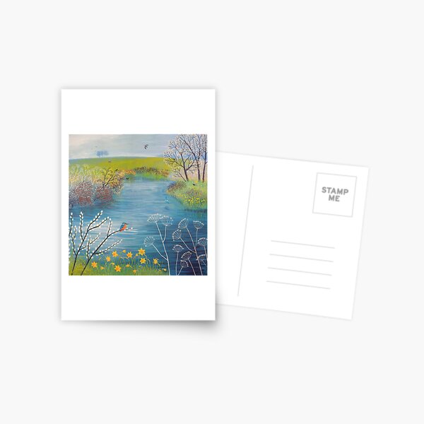 Item preview, Spring at Kingfisher Pool designed and sold by Jo Grundy.