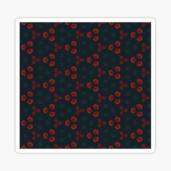 Rose Inspired Abstract Pattern 4 Sticker