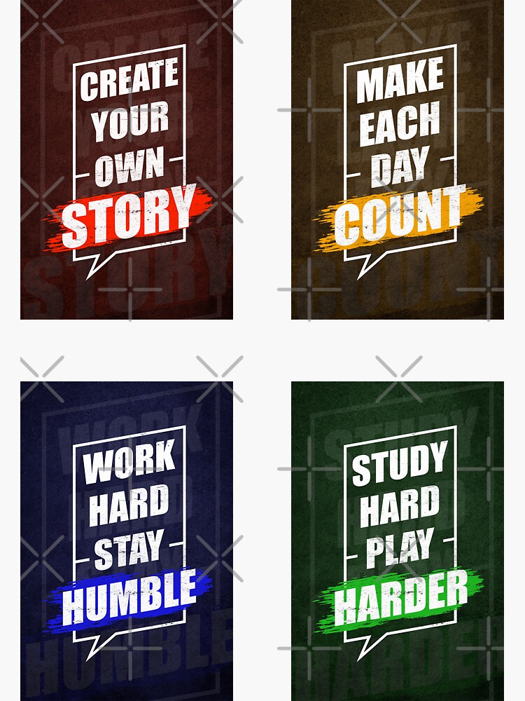 Short Motivational Slogans Sticker Pack Sticker For Sale By Mr Short Motivational Slogans Sticker Pack Sticker For Sale By Mr