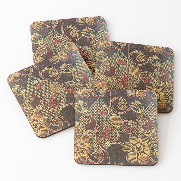 Item preview, Flower design with darkorange background designed and sold by UrbanBubules.